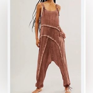 NWOT Free People Act Natural Shapeless Romper